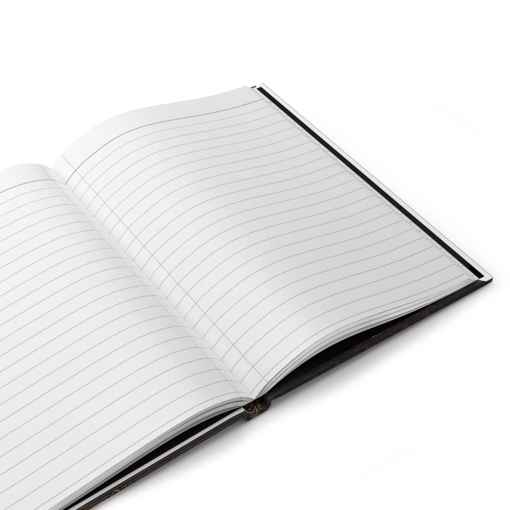 Brewed for Dreamers Hardcover Journal — Moonlit Coffee Writing Notebook