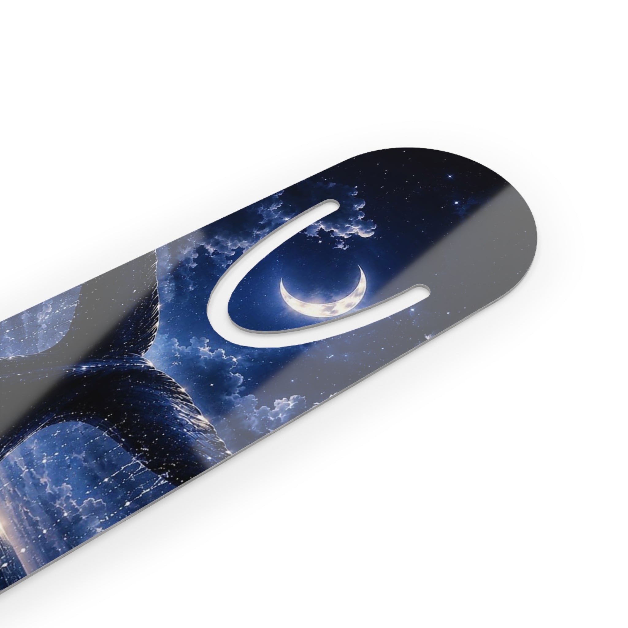 Whale Tail Night Sky Bookmark — Ocean Fantasy Metal Bookmark