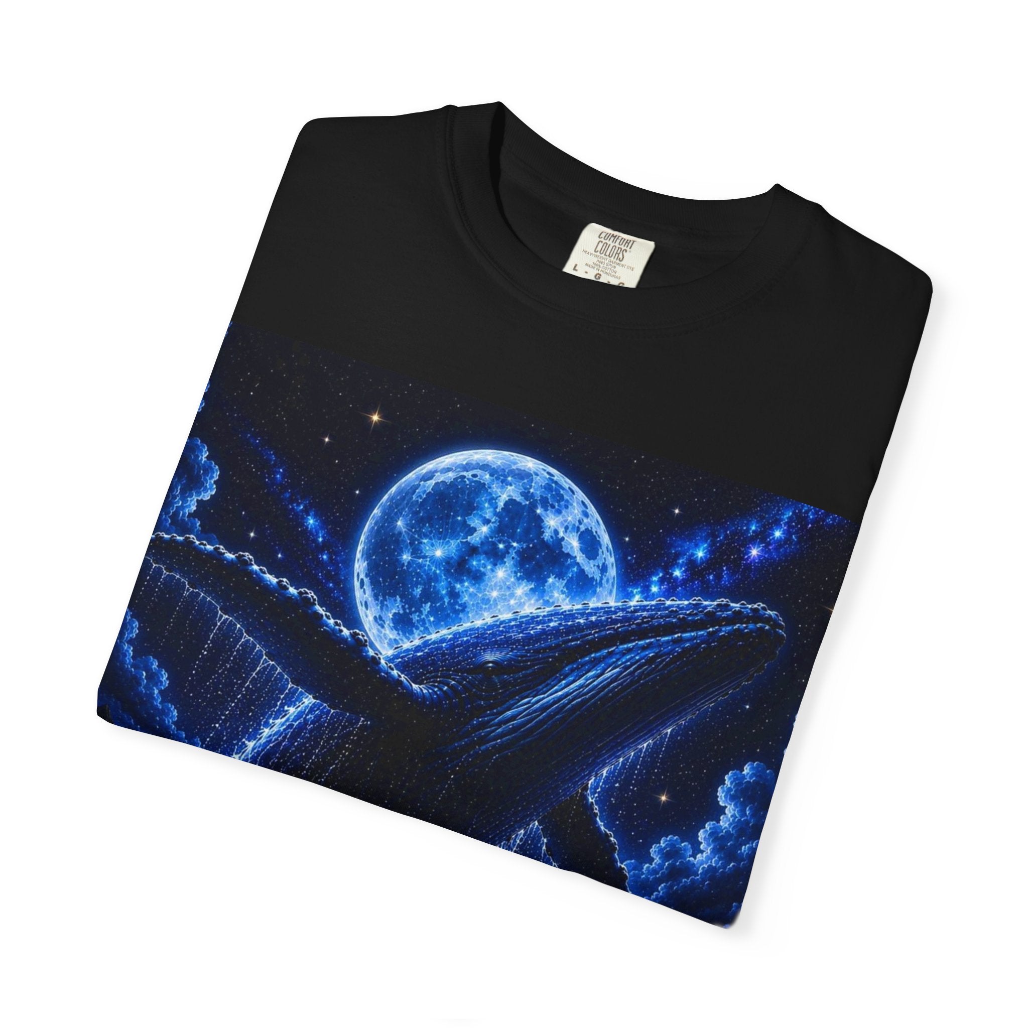 The Ocean Remembers Whale T-Shirt | Moonlit Whale Graphic Tee | Ocean Lover Gift