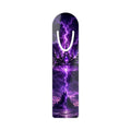 Purple Lightning Fantasy Bookmark — Mystical Castle & Crown Reading Marker