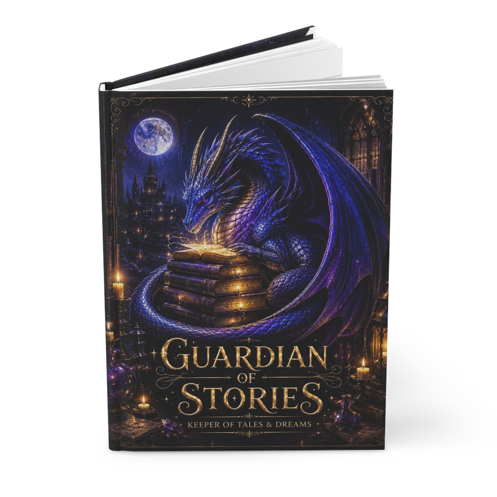 Guardian of Stories Hardcover Journal — Keeper of Tales & Dreams Notebook